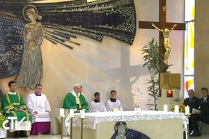 Pope Francis celebrates Mass Oct. 2 Francis in Azerbaijan.