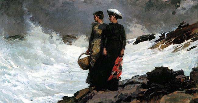 Winslow Homer, “Watching the Breakers” (1891)