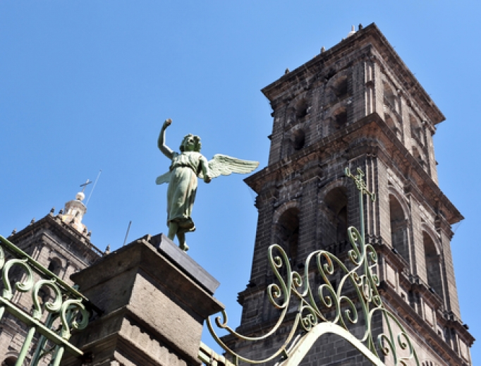 Catholic church in Mexico City, Mexico. 