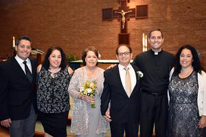 Father Anthony Sortino with his family