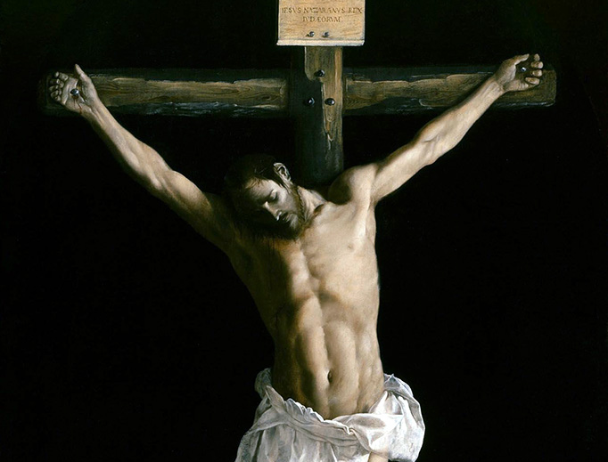 Ephesians 5:25: “Husbands, love your wives, as Christ loved the Church and gave Himself up for her...” (Image: Francisco de Zurbarán, “Christ on the Cross”, 1627)