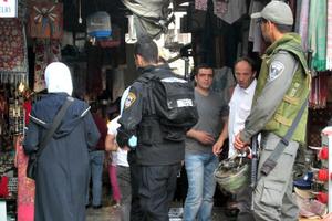 Jerusalem police patrol the Old City of Jerusalem.
