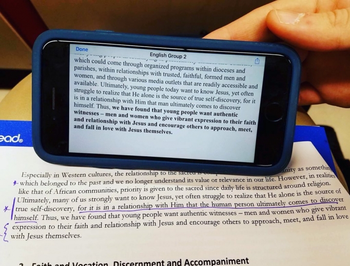Katie Prejean McGrady was one of the U.S. participants at the pre-youth meeting in Rome this past week. Her thoughts were included in the final document.