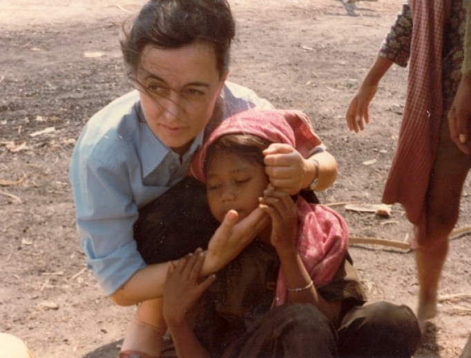 Flora Gualdani in Cambodia. 