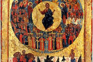 Russian icon of the Second Coming