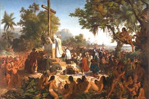 Victor Meirelles, “The First Mass in Brazil,” 1860
