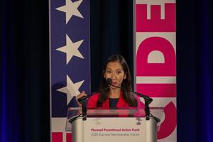 Dr. Leana Wen, shown addressing the crowd at the 'We Decide: Planned Parenthood Action Fund 2020 Election Forum to Focus on Abortion and Reproductive Rights' event in Columbia, S.C. on June 22, was removed as the president and CEO of the Planned Parenthood Federation of America earlier this month.

