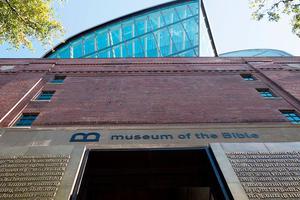 The exterior of the Museum of the Bible in Washington, D.C., Nov. 17, 2017.

