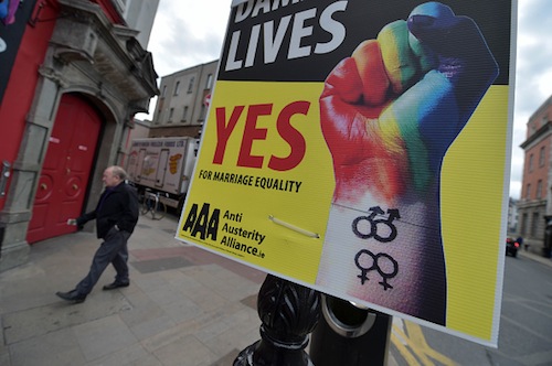 Ireland holds referendum on same-sex 'marriage' May 22.