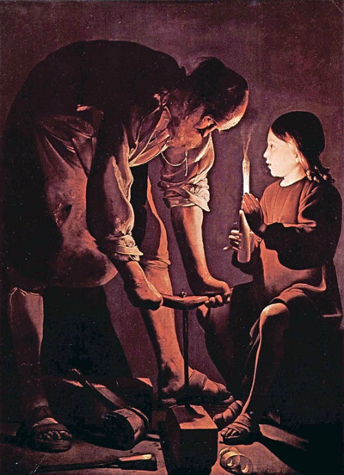 St. Joseph the Carpenter, by Georges de La Tour.