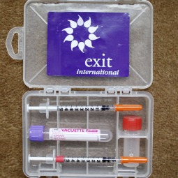 Euthanasia campaigner Dr. Philip Nitschke's 'suicide kit' is seen during a 2009 Reuters interview. Bollywood, as the prolific Indian movie industry is known, has produced a big-budget romance with the not-so-typical theme of euthanasia.