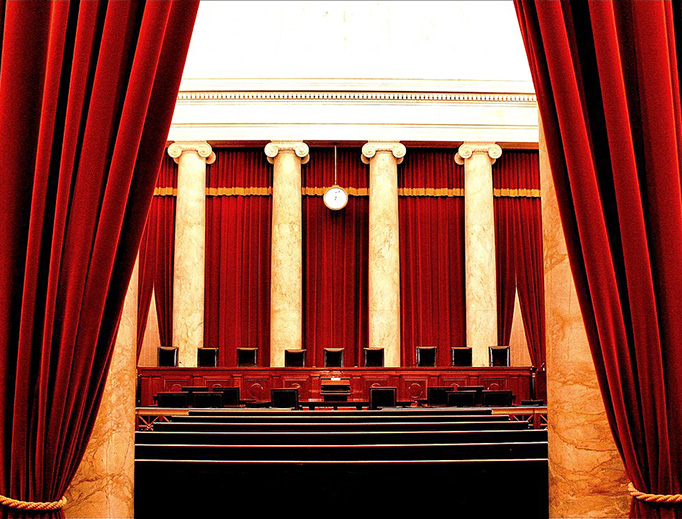 The inside of the United States Supreme Court