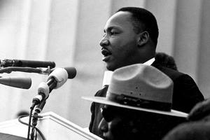 Martin Luther King Jr. delivers his ‘I Have a Dream …’ speech.