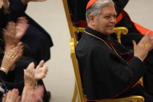 Cardinal Jorge Liberato Urosa Savino of Venezuela, shown March 27, 2006, at the Vatican after the March 25 consistory that created him a cardinal, says the Amazon synod presents ‘the danger that some people want to use the pastoral needs of some people of Amazonia as a pretext to introduce major reforms in the Church and in other places.’ 