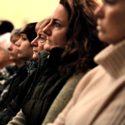 Mourners gather inside the St. Rose of Lima Roman Catholic Church at a vigil service Dec. 14 for victims of the Sandy Hook School shooting in Newtown, Connecticut.