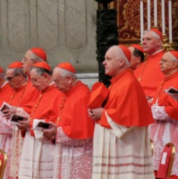 Cardinals at the Feb. 20-21 extraordinary consistory on the family in the Vatican's Synod Hall.