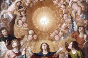 Jerónimo Jacinto de Espinosa, “La Obra Representa Alegóricamente la Adoración de la Sagrada Eucaristía”, c. 1650