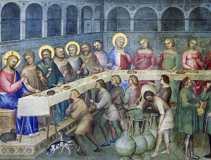 Giusto de' Menabuoi, “The Wedding at Cana” in the Padua Baptistery