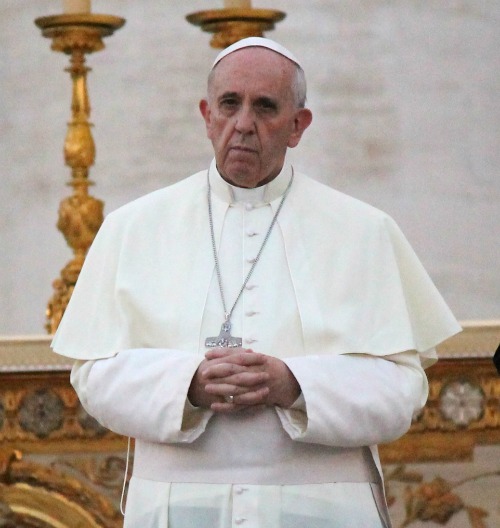 Pope Francis leads a prayer vigil for peace in Syria in St. Peter's Square on Sept. 7, 2013.