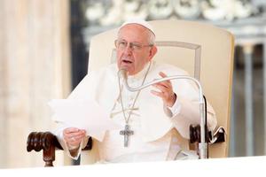 Pope Francis at the general audience Sept. 5.