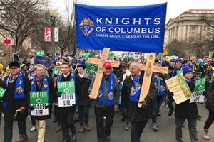 Knights of Columbus at the March for Life, 2019.