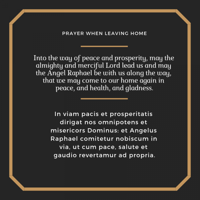 Prayer When Leaving Home