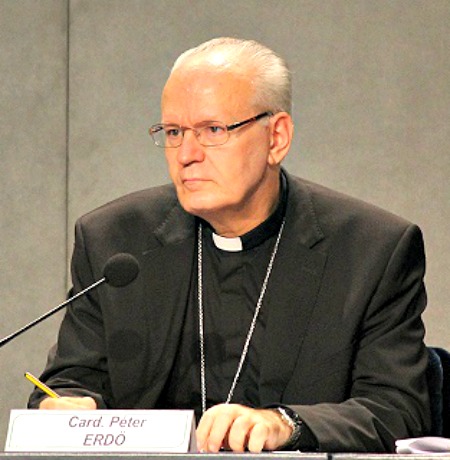 Cardinal Peter Erdo, relator general of the 2014 Extraordinary Assembly of the Synod of Bishops on pastoral challenges to the Family