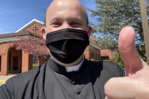 Father Bjorn Lundberg of Sacred Heart of Jesus Parish in Winchester, Virginia. 