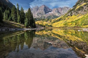 The Maroon Bells near Aspen, Colorado
