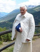 The Pope takes a walk July 18.