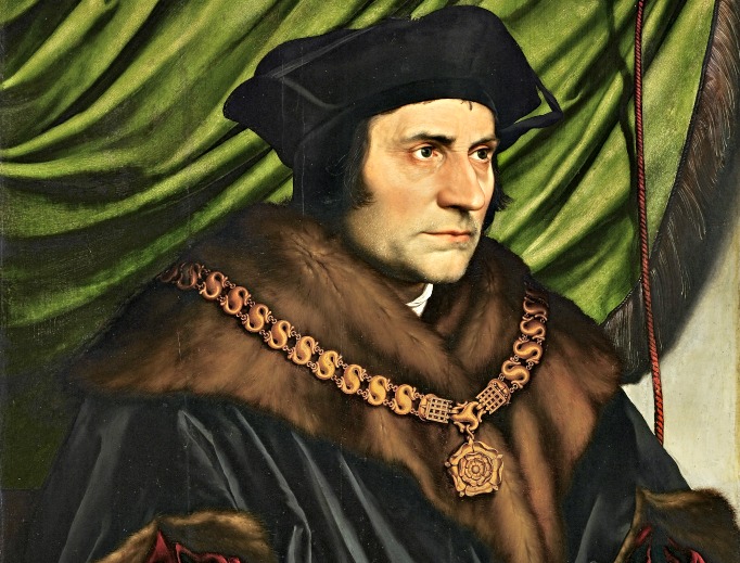 Detail of Hans Holbein the Younger's portrait of St. Thomas More