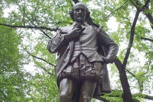 Statue of Shakespeare (1872) in Central Park, New York, by John Quincy Adams Ward