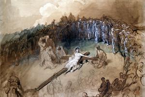 Gustave Doré (1832-1883), “The Nailing of Christ to the Cross”