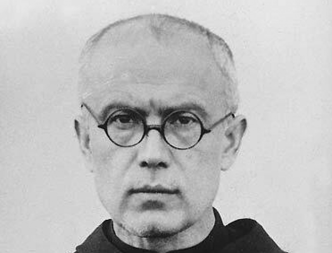 St. Maximilian Kolbe as a prisoner in Auschwitz, 1941. 