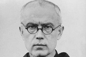 St. Maximilian Kolbe as a prisoner in Auschwitz, 1941. 