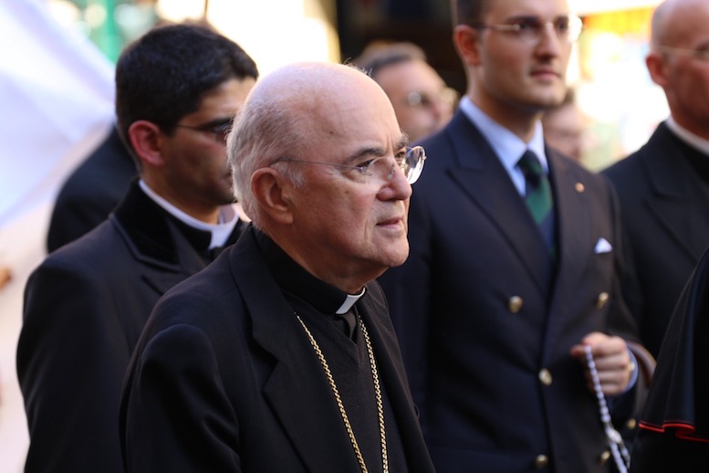 Top to Bottom: Archbishop Carlo Vigano, Richard Sipe, Father Boniface Ramsey and Siobhan O'Connor