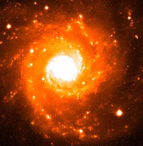 Image of a spiral galaxy taken by the Vatican's VATT telescope in Arizona.