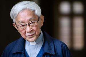 Cardinal Joseph Zen, 86, former bishop of Hong Kong, shown listening to a question during a 2018 interview with AFP in Hong Kong, says of Beijing: ‘They’ve gone back on their promises.’ 