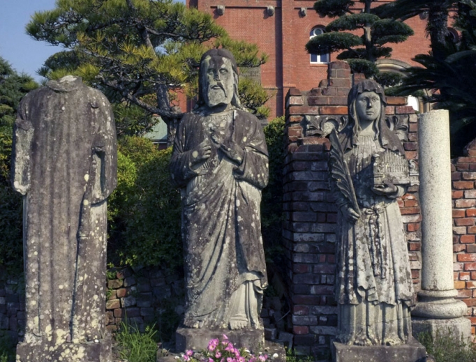 Ruins of Nagasaki, Japan, after atomic bombing of August 9, 1945.
