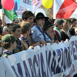 Rome's May 13th March for Life. 