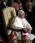 Pope's own Catholic movie night, watching the CBS John Paul.
