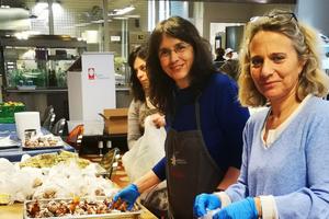Caritas Milan helping to prepare groceries for those in need during Italy's coronavirus quarantine.