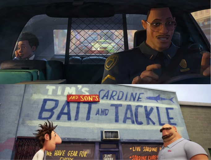 Son Miles and dad Jeff in Spider-Man: Into the Spider-Verse and son Flint and dad Tim in Cloudy With a Chance of Meatballs have unique relationship dynamics.