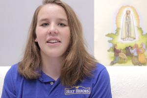 Therese Davison talks as one of the adventure guides on the new Marian consecration-themed videos.
