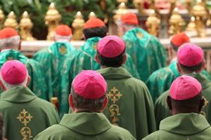 The opening Mass for the assembly of the Synod of Bishops on the Family with Pope Francis in St. Peter's Square Oct. 4, 2015.