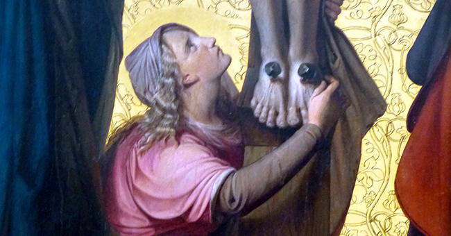 Gaston Lenthe (1805-1860), "Mary Magdalene Kneeling at the Cross"