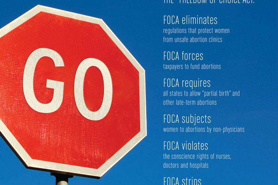 U.S. bishops' pro-life ad opposing FOCA.