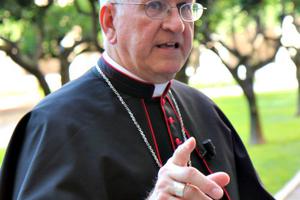 Archbishop Joseph Kurtz traveled to Ukraine in June.