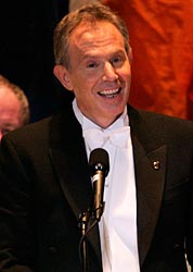 Tony Blair at the 2007 Al Smith Dinner in New York.