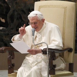 Pope Benedict XVI leads his general audience in Paul VI hall at the Vatican Jan. 26. 